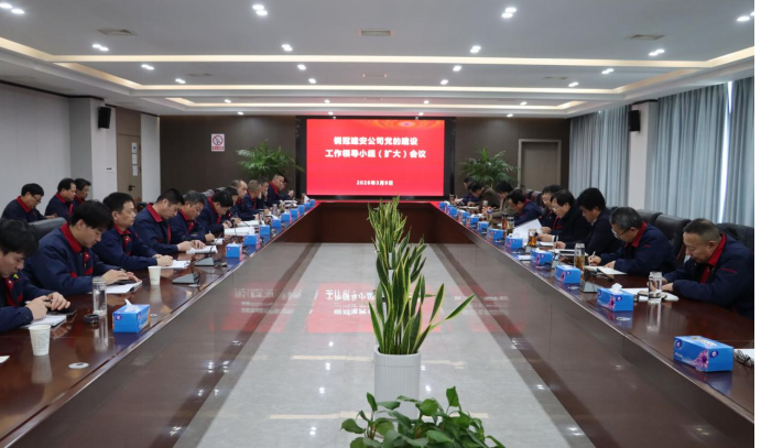 公司召开党的建设工作领导小组 (扩大)会议 公司召开党的建设工作领导小组 (扩大)会议